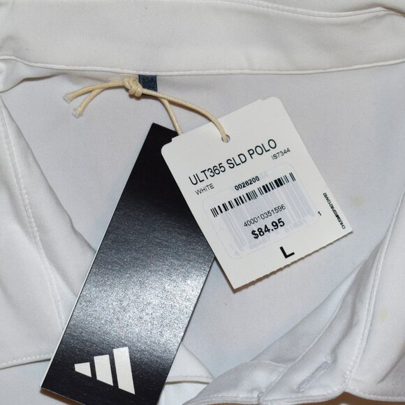 NWT Adidas WSOP‎ White Polo Shirt Sz LG World Series of Poker - Picture 6 of 6